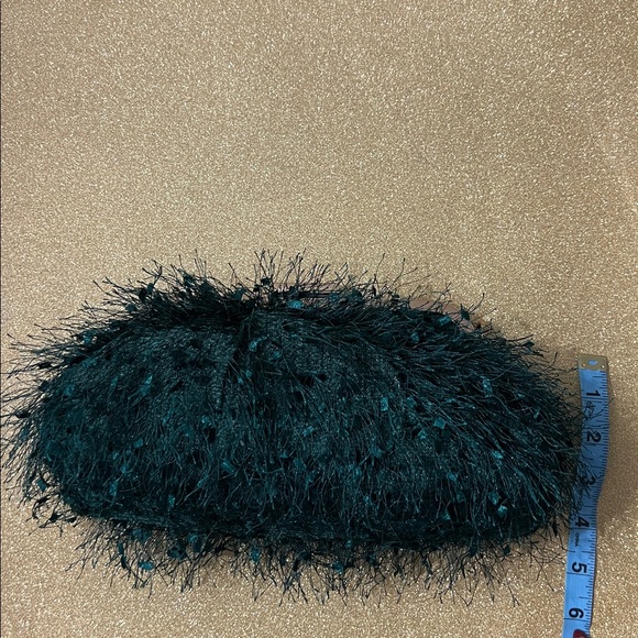 New Emerald Feather Evening Clutch - Picture 13 of 15